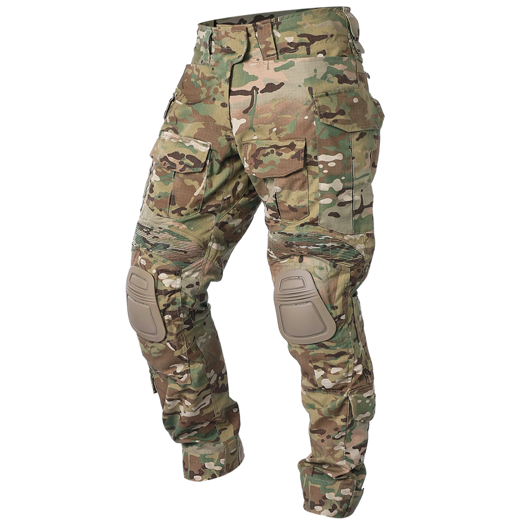 

IDOGEAR Men G3 Multicam Hunting Paintball Tactical Outdoor Trousers Camouflage Pants Combat Pants with Knee Pads