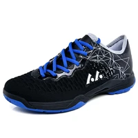 

Lower cost Badminton Shoes Adult Non Slip Indoor Court Training Sneakers Comfy Tennis Shoes