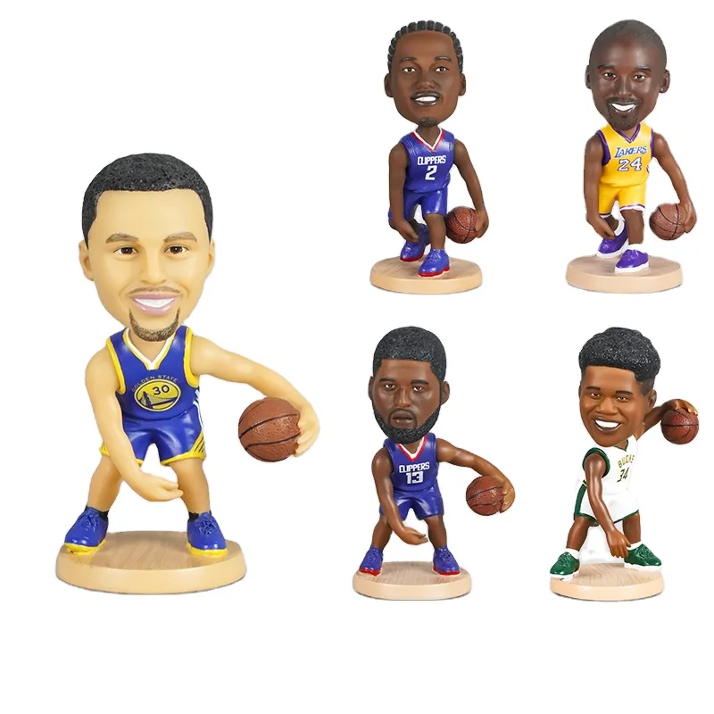 

Car Accessories Basketball Star Character Doll Hand Made Car Decoration Shake Head Doll Home Creative Decoration