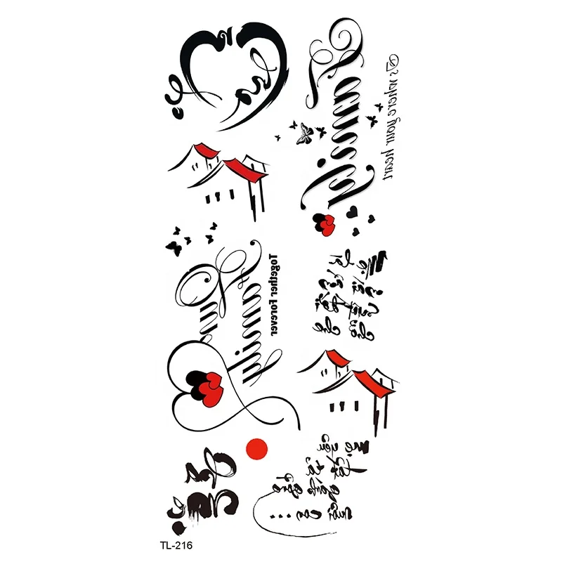 

TL-216 tattoos made girls glitter tattoo White Tatto