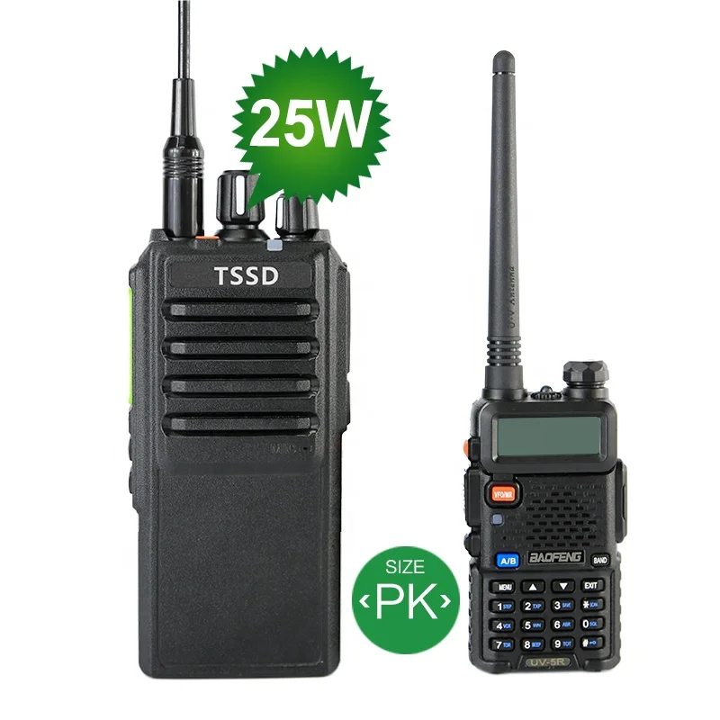 

Police Radio Transceiver Long Range 25W Walkie Talkie TSSD TS-Q2500, Black