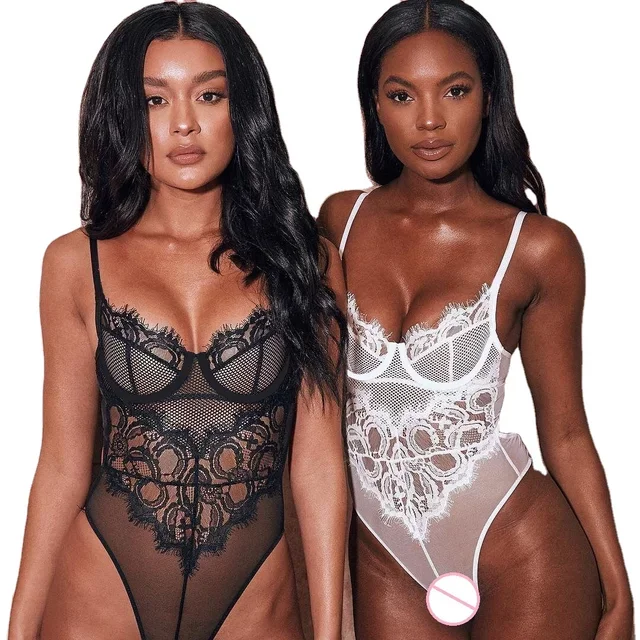

XRW348 Custom women mesh lace teddy sexy bodysuits lingerie for women sexy, Picture