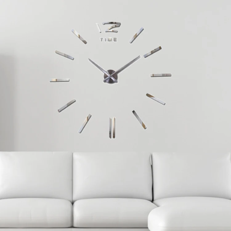 

K&B 2021 new design modern cheap high quality popular EVA+Acrylic diy digital wall clock, As picture
