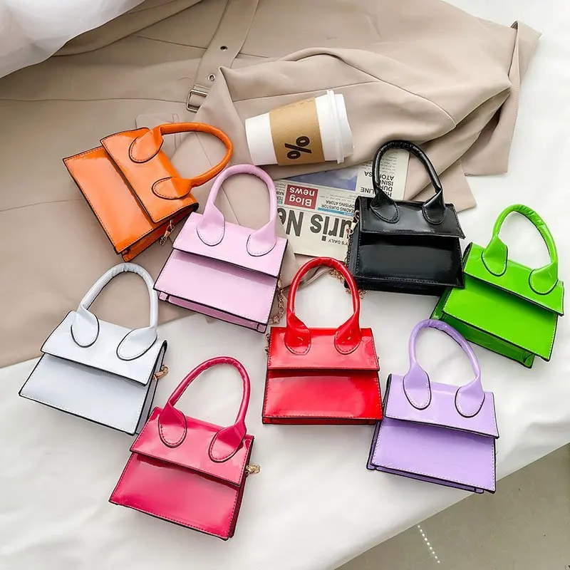 

Fashion Small Chains Candy Colors Shoulder Crossbody Bags Ladies Mini Handbag Women Simple Purse Bolsa, Multicolor