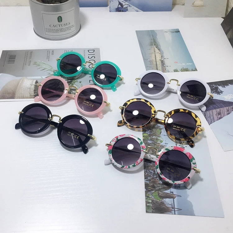 

2020 New Sunglasses For Children Kids Baby Glasses Round Frame Metal Boys And Girls Shades Sun Glasses