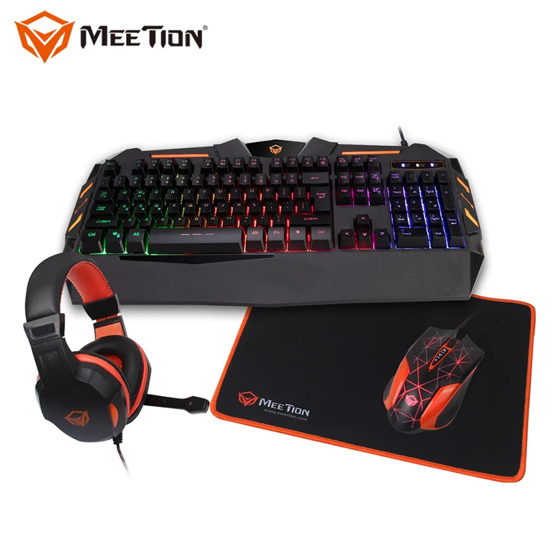 

MeeTion C500 Backlit Gaming Headphone Keyboard And Mouse Keyboard Mouse Headset Combo