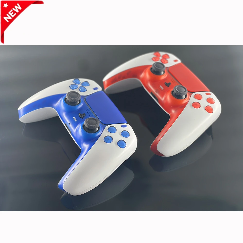 

PS5 5 ABXY Replacement Touch Pad Decorative Strip and D-Pad Buttons Full Buttons L1 R1 R2 L2 Set Kits Controller Mod for PS5