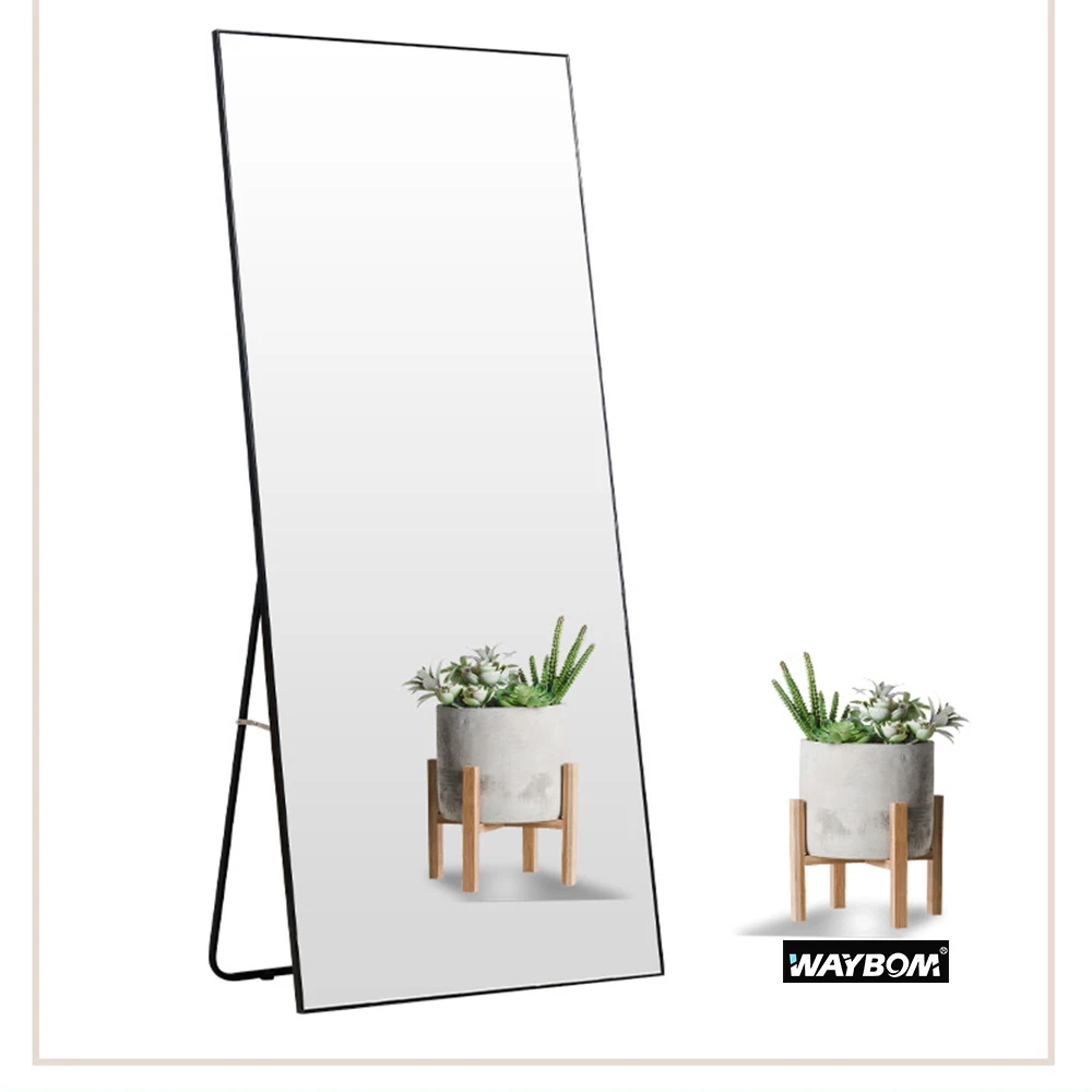 

Decorative Wall & Table Mirror Furniture Large Size Floor Full Length Dressing Mirror, Black silver white golden gray