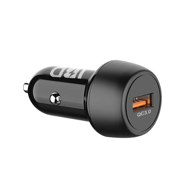 

Factory Hot Selling Blue Led Built-in Quick Charge Car Charger 18W QC3.0 For Samsung