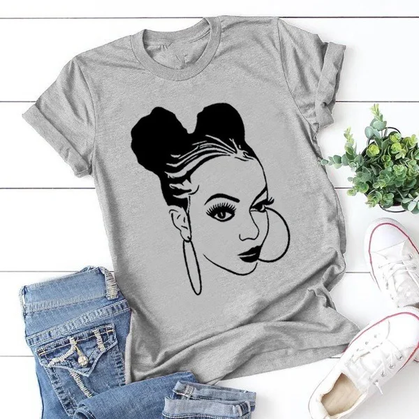 

New Summer Tops Tees Cool Girls Printed T-shirt Women Tops Tee Female T Shirt