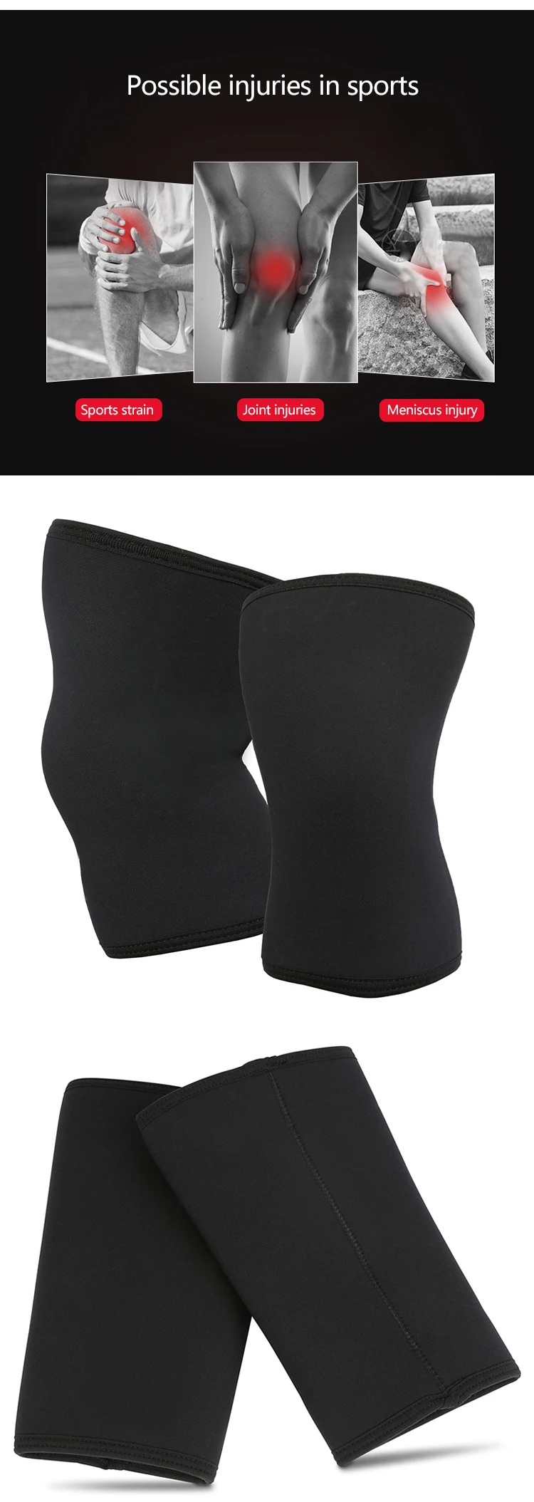Enerup Neoprene Basketball Protective Breathable Mountaineering KneeCap Knee Belt Support Sleeve Brace