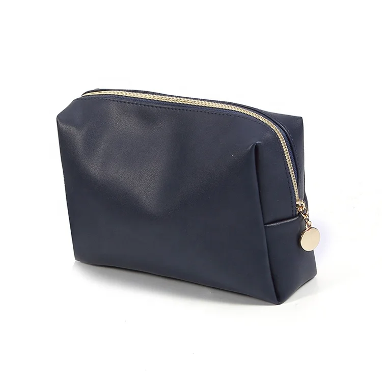 

Spacious enough to hold cosmetics pu leather toiletry makeup bag, Various colors for choose