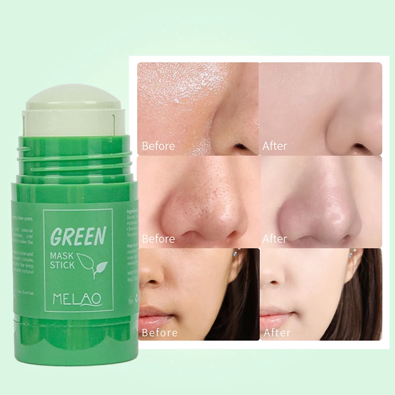 

OEM ODM Private label Clay Mask Stick Facial Skincare Pink Matcha Whitening Cleansing Green Mask Stick For Face