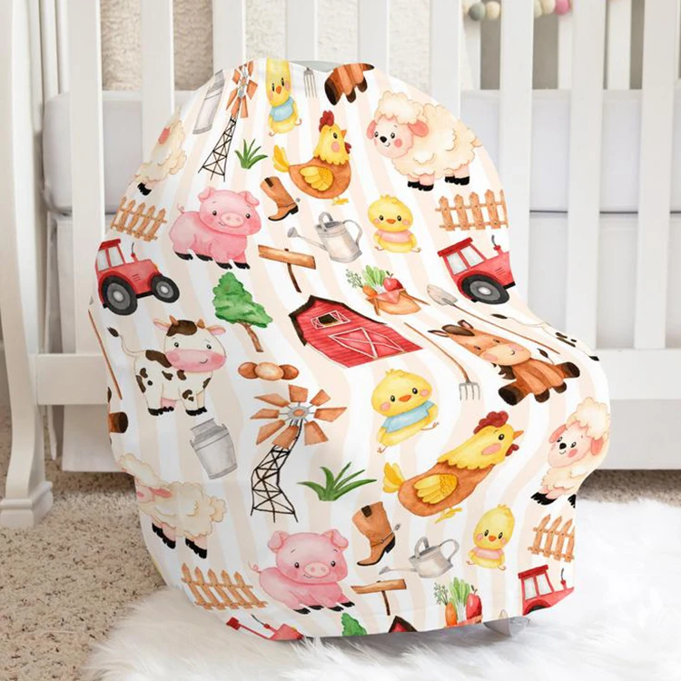 

new arrival custom jersey cotton baby nursing cover canopy blanket