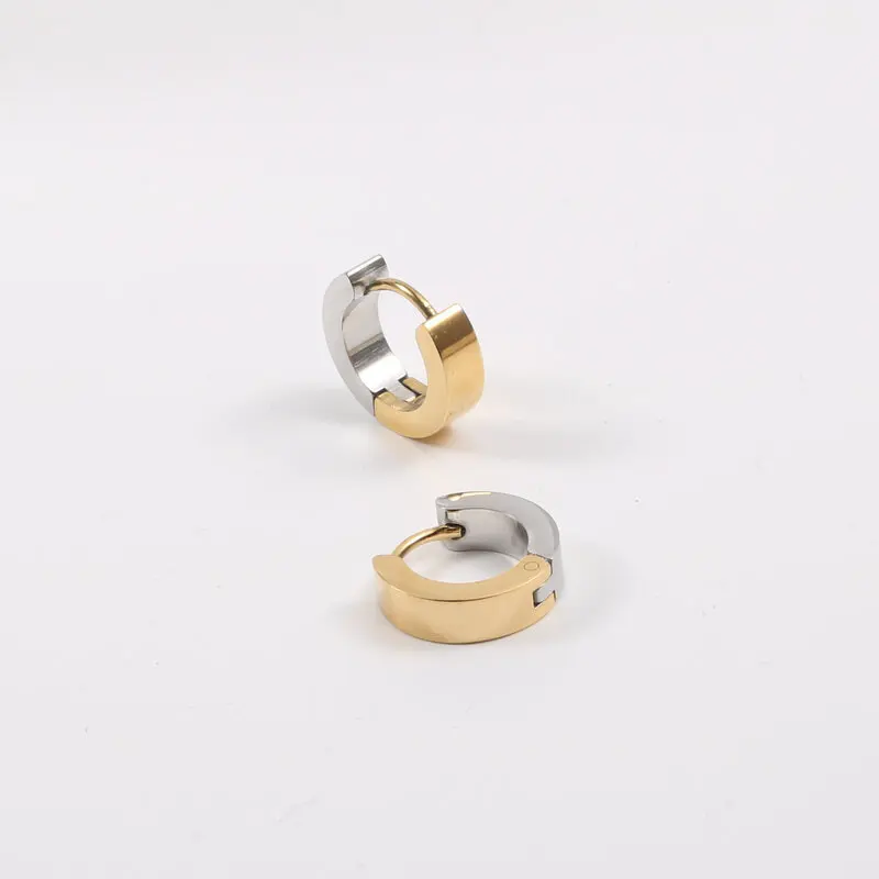 

2021 Wholesale Trendy Statement Stainless Steel Accessories Jewelry Women 18K Gold Geometric Earrings, Colorful