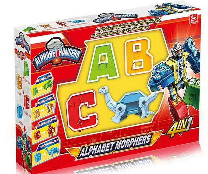 Alphabet Robots Abc Learning Toys Transform Toys Robot Letters For Kids