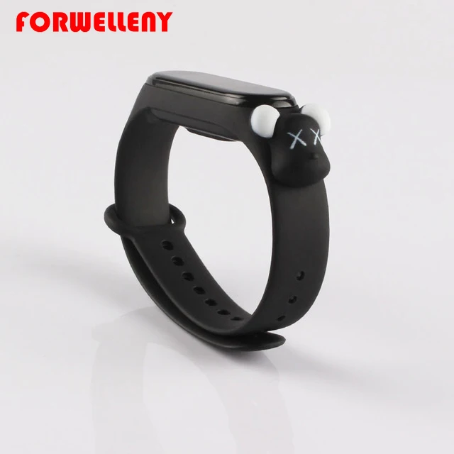 

Bracelet for Mi Band 6 5 4 3 strap Replacement Sport silicone wristband Cartoon watchBand Miband6 band6 Xiaomi mi band 6 strap, Cartoon colour silicone