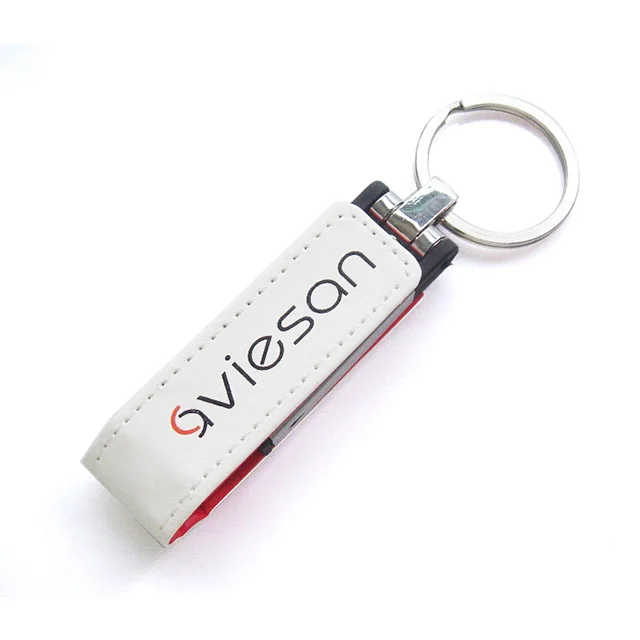 KeyChain 32GB leather pendrive memory stick 2.0 USB Flash Drive Pen drive - ANKUX.COM