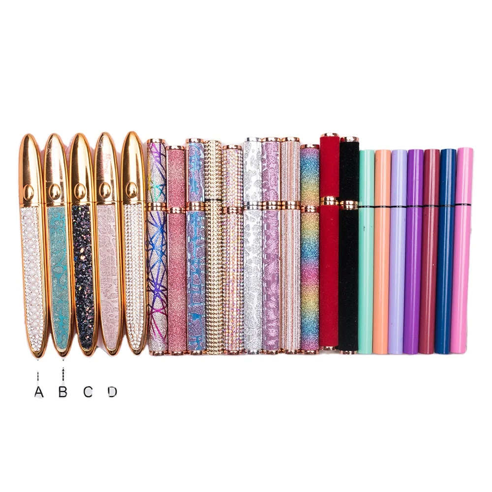 

best selling black clear waterproof eyeliner glue pen cosmetics oem colorful adhesive eye liner