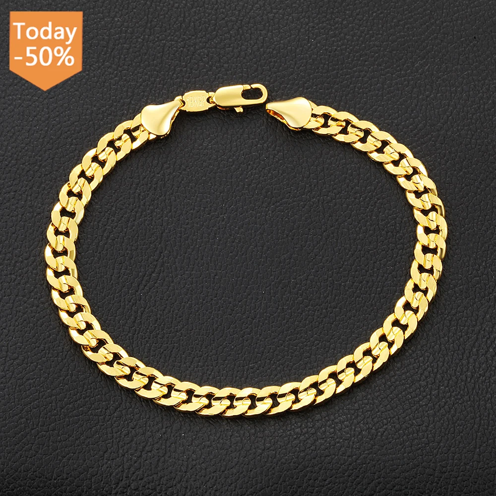 

Wholesale Stylish Stainless Steel 18k Gold Plated Chain Bracelet Design Jewelry