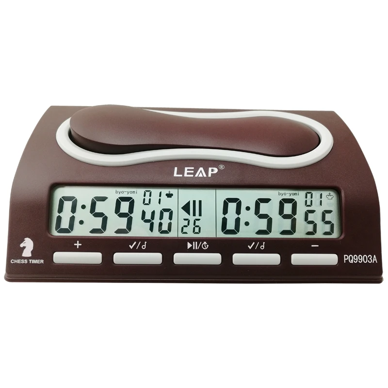 

Promotional digital chess timer chess games clock, Brown chess gam