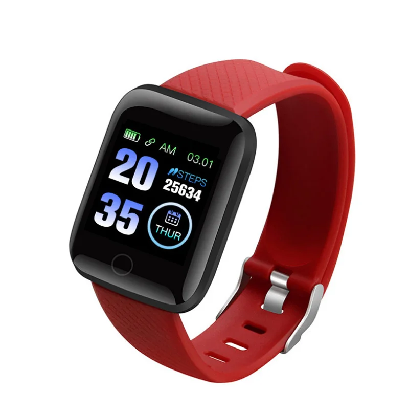 

Large Screen Pedometer Heart rate IP67 Waterproof 116plus Sport Smart Watch Bracelet fitness watch smart bracelet, Multiple colors