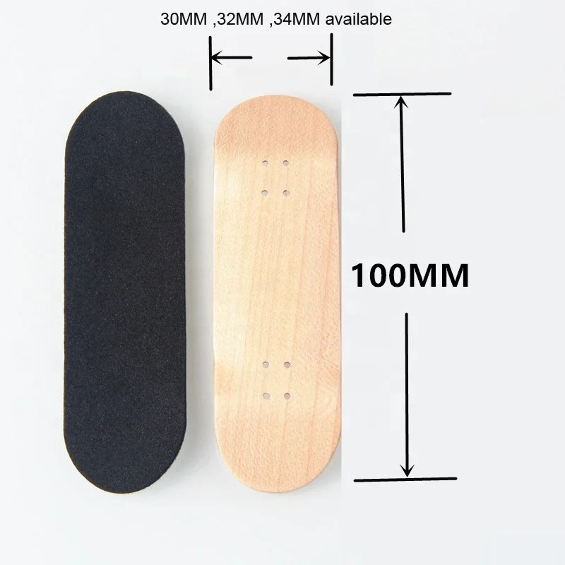 ND 32MM Basic Complete Wooden Maple Handmade Fingerboard Finger Skateboard Pro Set