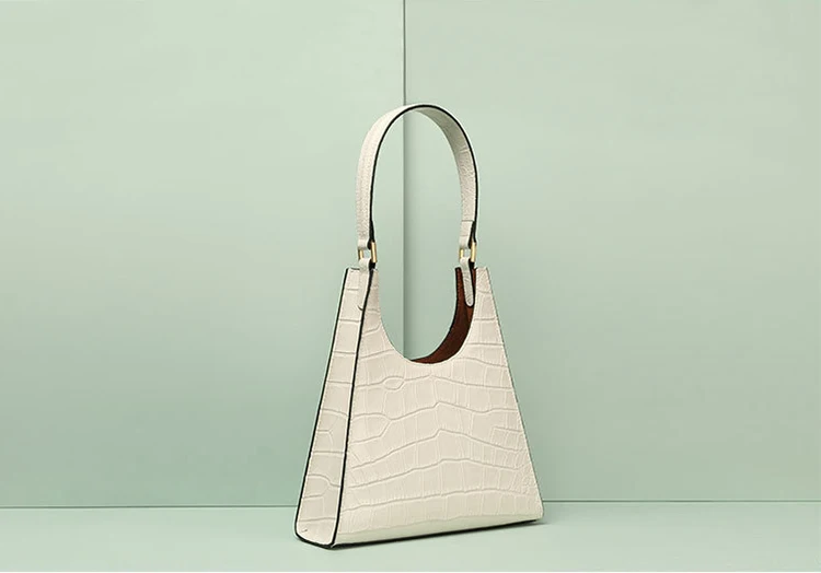 Triangle Handle Authentic Leather Bag