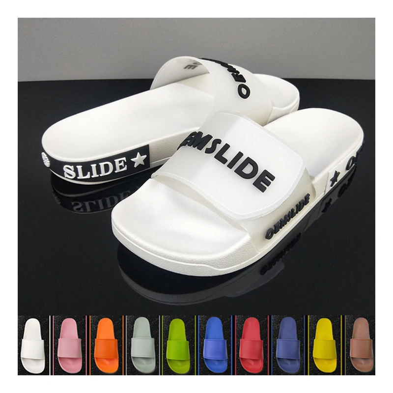 

Oem Slides Fashion Beach Ladies Slipper Women Famous Brand Custom Slippers With Logo Pvc Bathroom Slippers