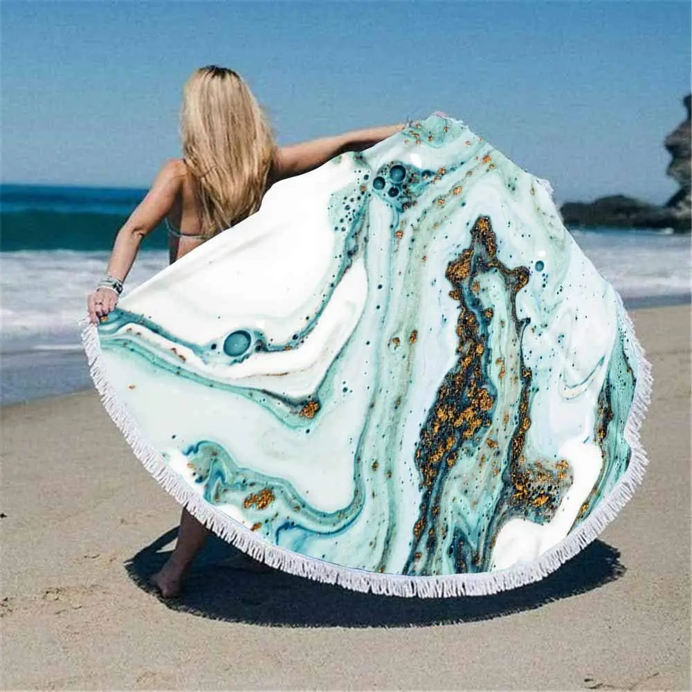 round beach towel 