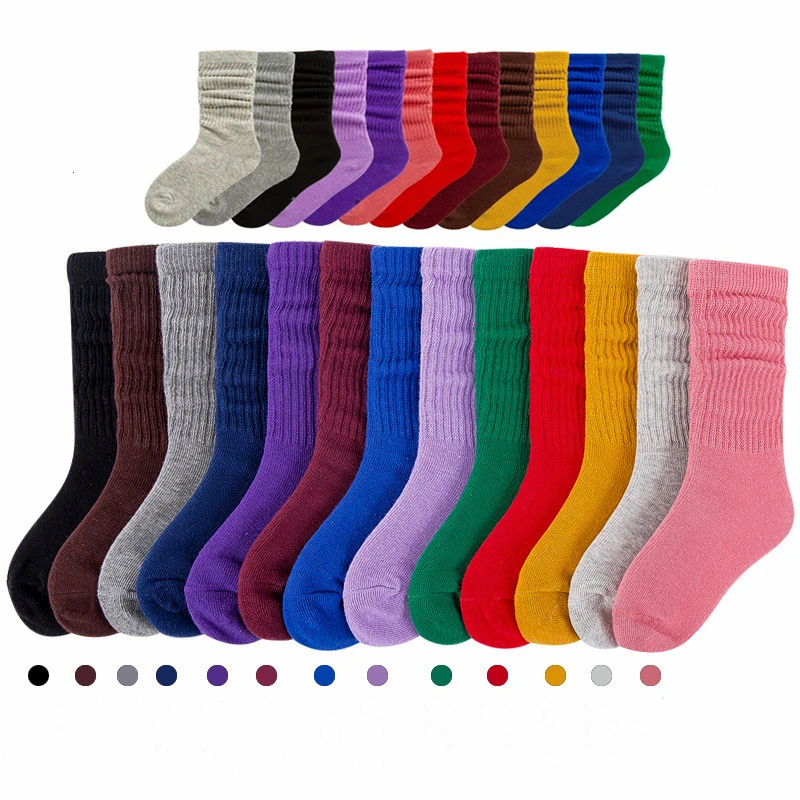 

kids slouch socks, Colors