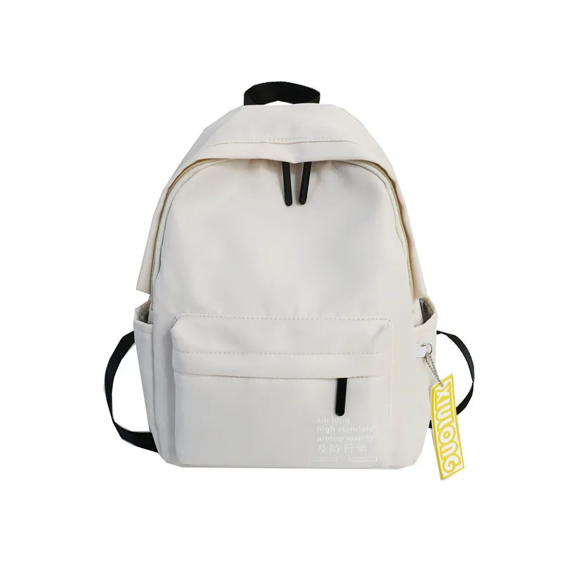 

2021 Wholesale Summer Simple Personality Solid Color Nylon Waterproof Schoolbag Travel Bag Pack Girl Mini Small Hiking Backpack