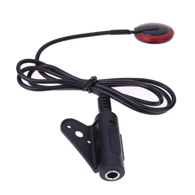 

Professional Piezo Contact Microphone Pickup with Clamp For Acoustic Stringed Instrument Guitar Musical instrument accessories, Black