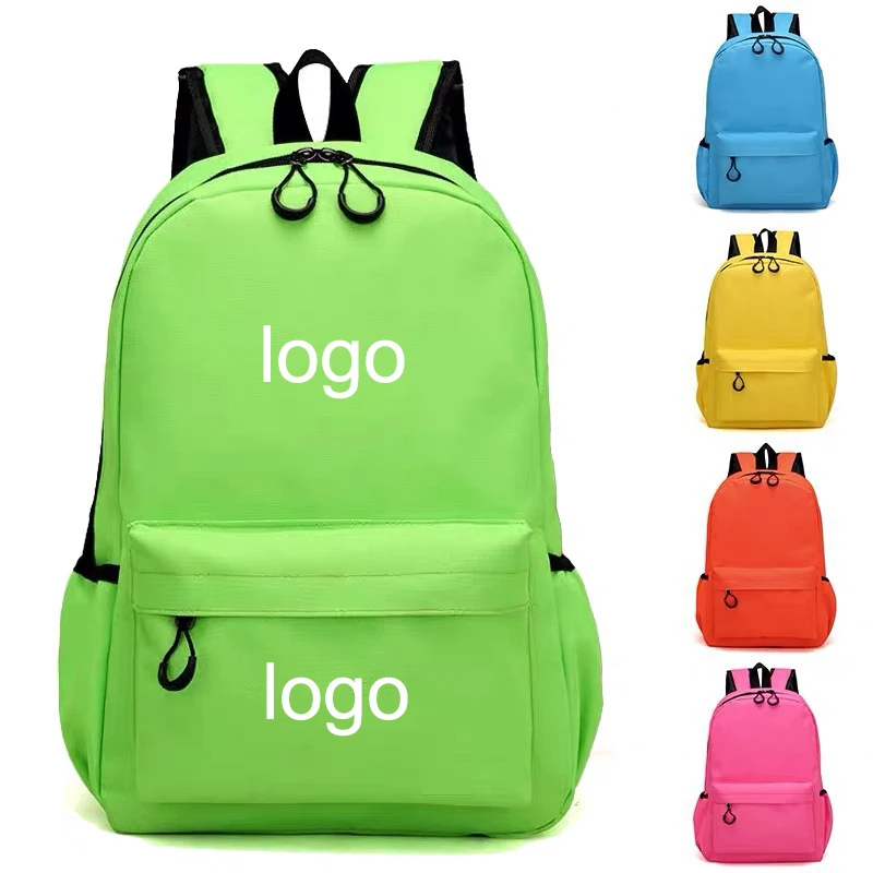 

custom logo oem promotional climbing gym sport nylon backpack school bag, Yellow, red, blue, green