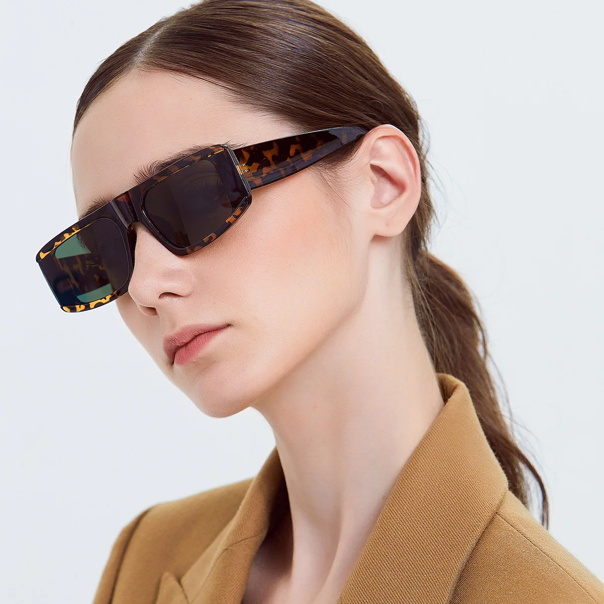 

MZARD Trendy Sunglasses Small Fashion Shades Man Women 2021 European designer New Style eyewear wholesale M19067 two circles