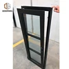 2019 Hot selling aluminum frame double action side hung windows fixed with tempered glass blind window
