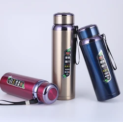 Kangyong OEM Stainless Steel Thermo Led Temperature Display Water Bottle Insulated Smart Vacuum Flasks