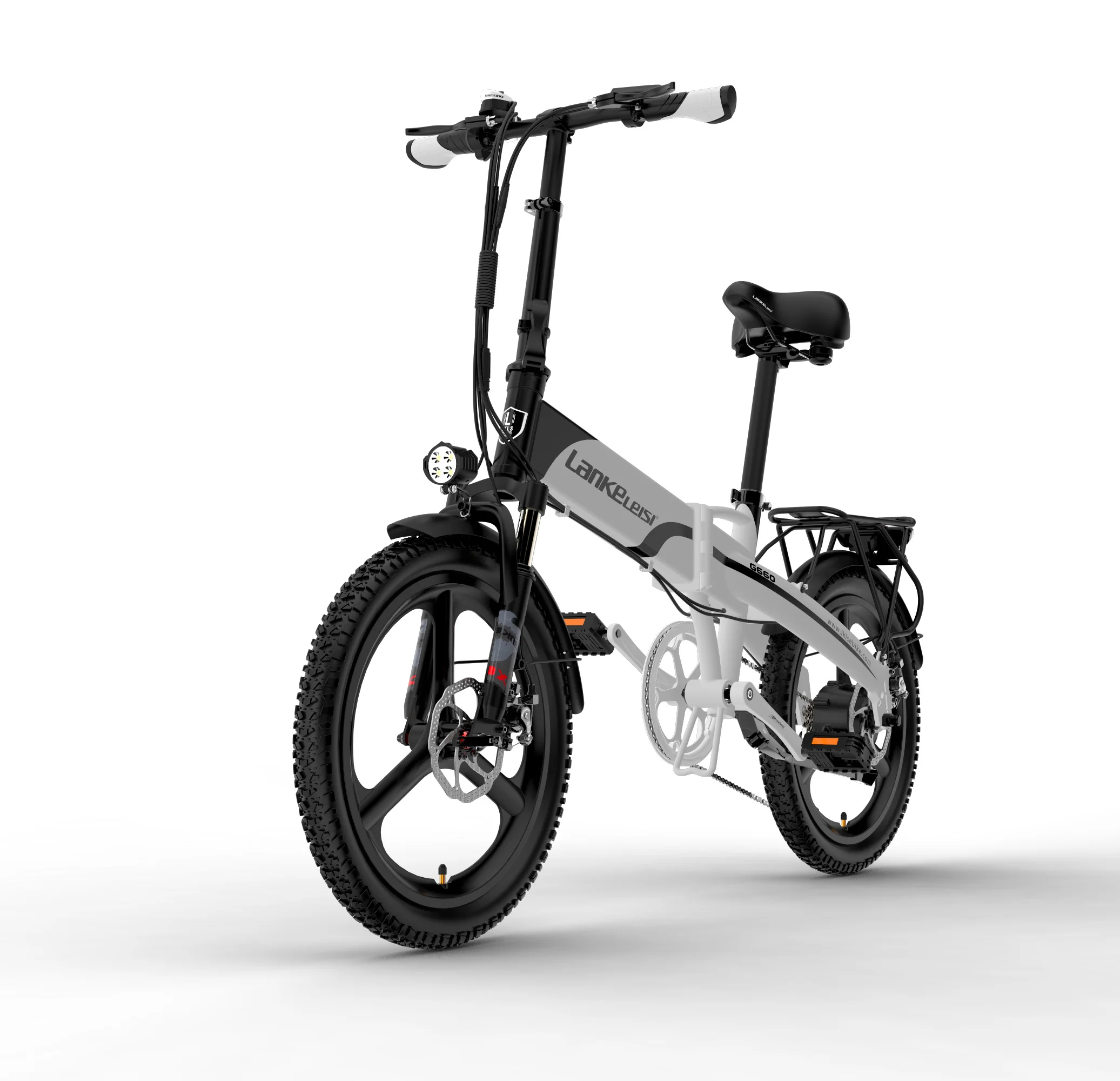 

400w 10.4ah electric bicycle 48v lithium battery 20inch foldable electric bike Lankeleisi G660