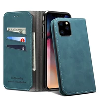 

Suteni luxury fashion Leather Wallet Custom Phone Cases PU Leather Magnet Phone Accessories Case For Iphone 11 Pro Max Case