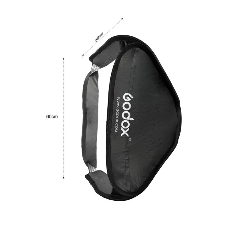 

Godox 60*60cm Folding Flash Softbox Diffuser Easy Set Up Soft Box For Photo Studio, Black