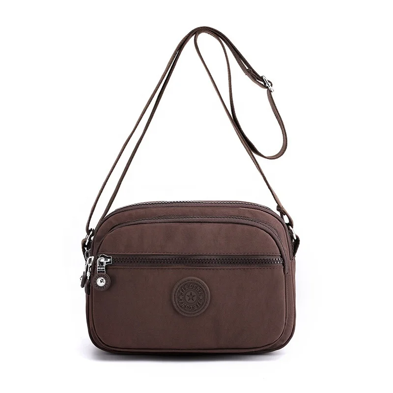 

Top Quality Customized Ladies Bags Multi Compartment Nylon Crossbody Bag Sturdy Waterproof Girls Sling Bag, Aqua blue, orange, navy blue, purple, coffee, black
