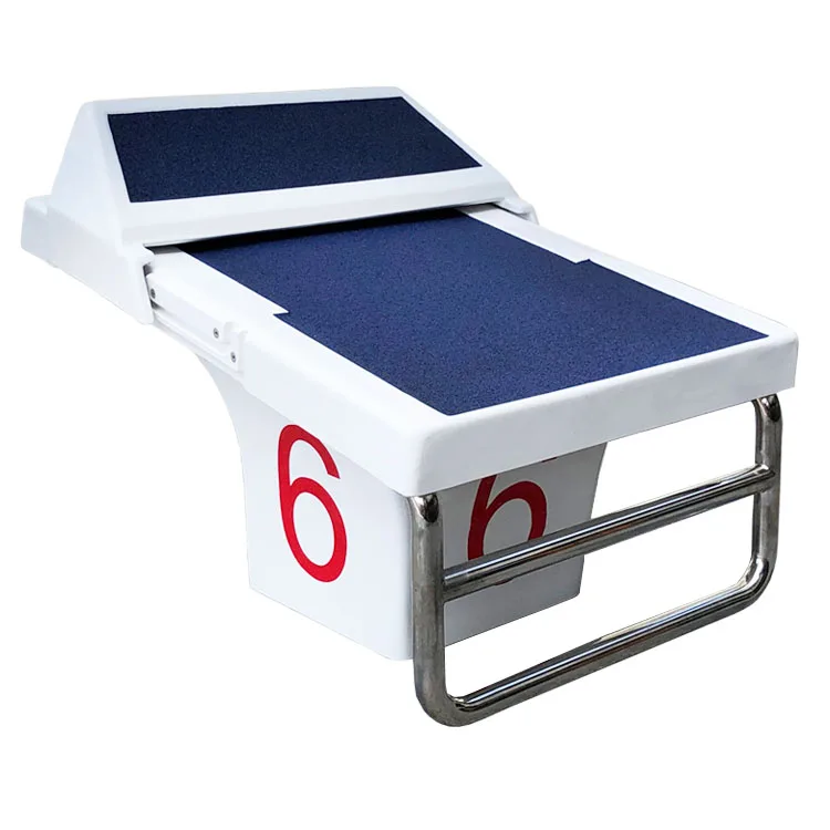 Adjustable Plastic Starting Block for Stationary Swimming Pool Comfortable Footrest and Handgrip Pool Tools & Accessories
