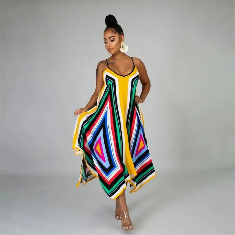 

Casual Dresses Sexy Plus Size Maxi Dress Fall Clothing For Women shoulder elegant backless slip beach dress