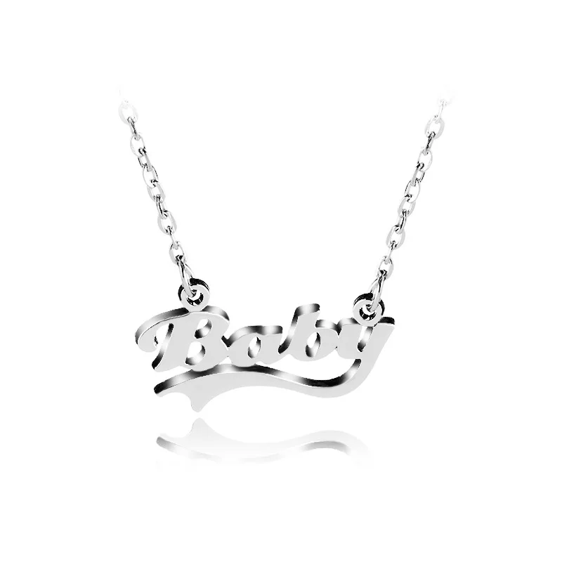 

Letter necklace spring Valentine's day Korean jewelry personalized creative baby clavicle pendants for necklace, Picture shows