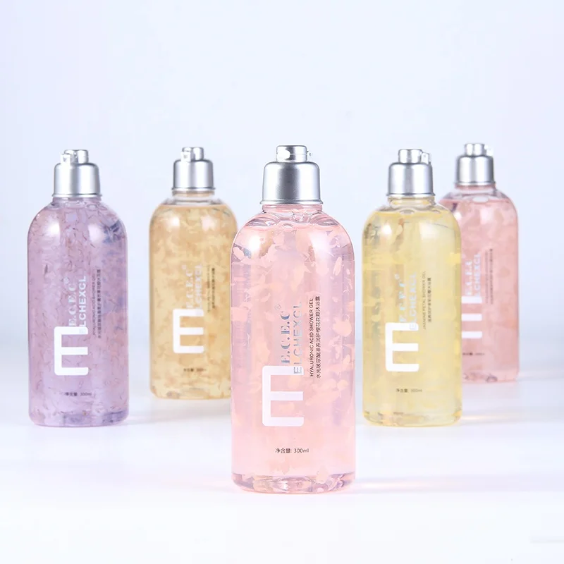

Natural Petal Deep Moisturizing Whitening Hyaluronic Acid300ML Petal Shower Gel, Different colors