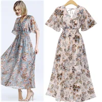 

2020 low MOQ summer Fashion Sleeveless slim long party chiffon elegant Dresses women