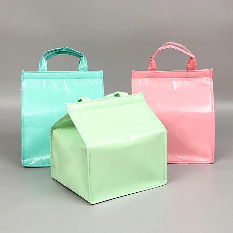 

Accept customized logo and packing non woven insulated lunch thermal cooler bag