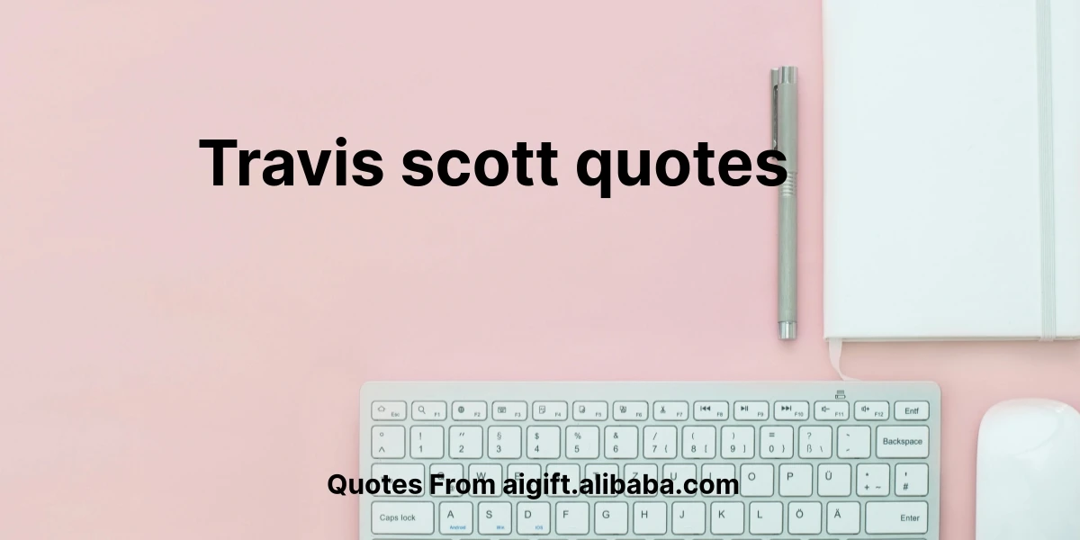 travis scott quotes