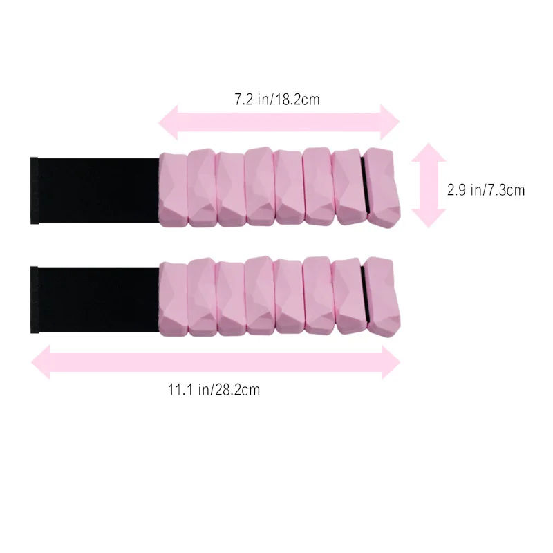 

New Arrival Factory Supply heavy Ajustable Gym Fitness Silicone Ankle Leg Energy Bangles Wrist Weights Bracelet, Black+pink