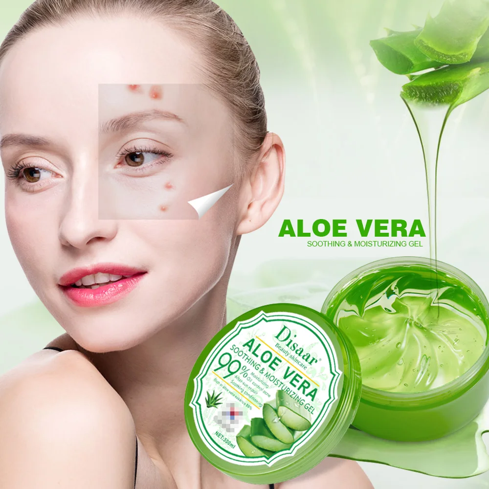 

Pure Natural Plant Extract Organic Aloe Vera Gel 99% Anti Aging Moisturizing Face Cream 300ml